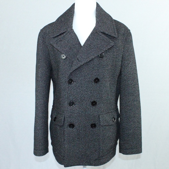Express Other - Express | Black w/ white specs Wool Pea Coat | Sz S